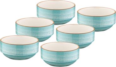 Aura Aqua Banquet Stapelschale 6cm - 6 Stück